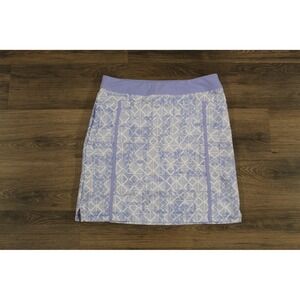 Adidas Golf‎ Skort Athletic Geometric Print Lavender Purple Size S
